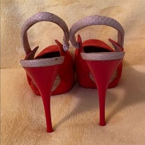 L.A.M.B. Ariel Suede Sling Back Pumps